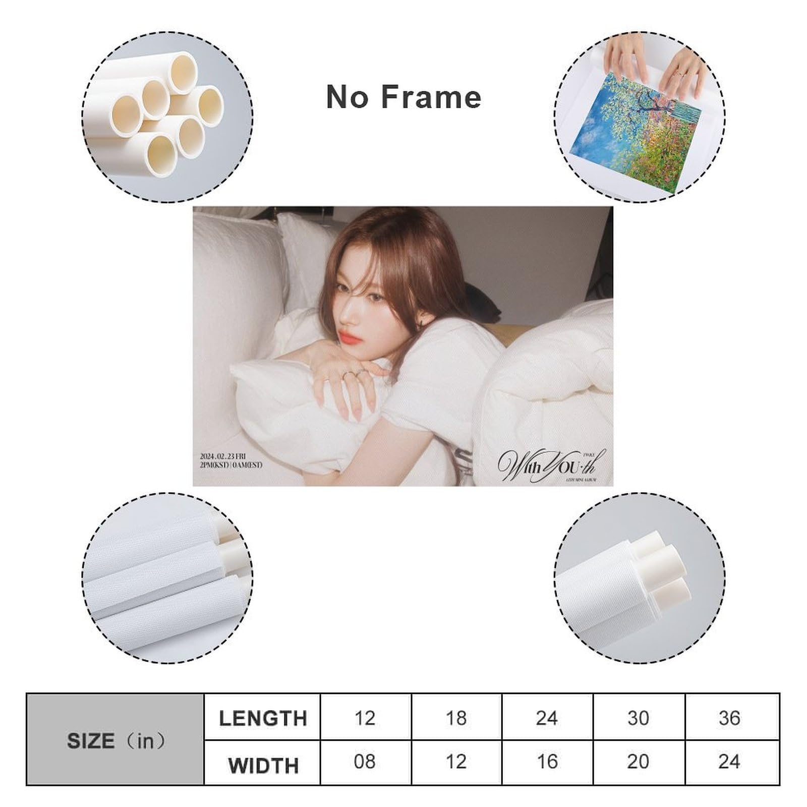 Amazon.co.jp: K-pop Twice Sana トゥワイスのサナのポスター With YOU