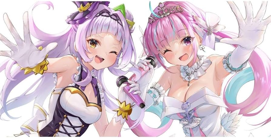 Amazon.co.jp: 湊あくあ＆紫咲シオン プレイマット : おもちゃ