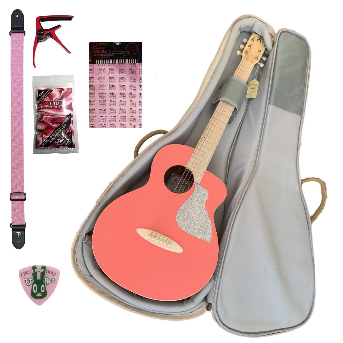 Amazon | アヌエヌエ ミニアコースティックギター6点セット aNueNue