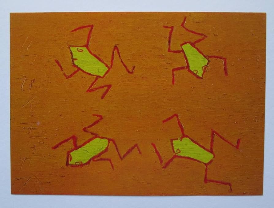 Amazon.co.jp: 熊谷守一「雨来る」 画集画 A4額入り : おもちゃ