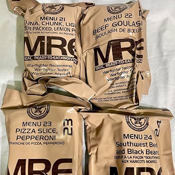 Amazon.co.jp: アメリカ軍 戦闘糧食 MRE レーション 25年検品 (戦闘食