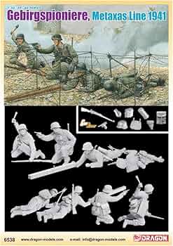 Amazon.com: Dragon Models 1/35 Gebirgspioniere, Metaxas Line 1941