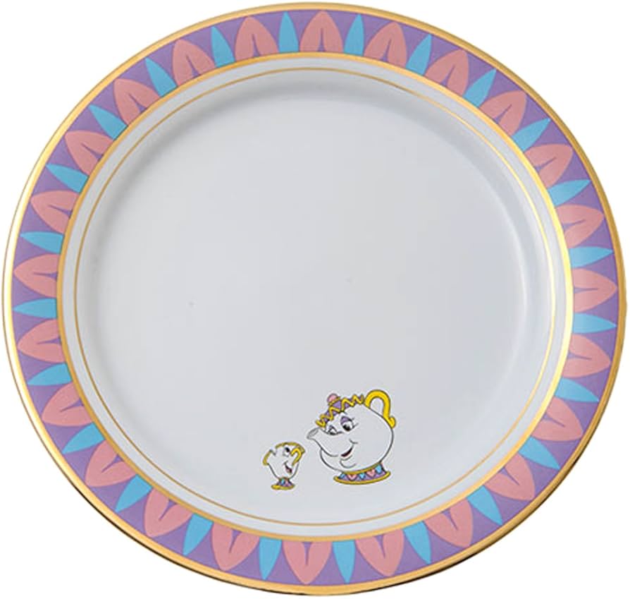 Amazon.co.jp: 美女と野獣 エレガント 風 プレート お皿 皿 (ポット