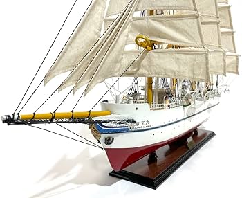 Amazon.co.jp: 木製模型 帆船 KAIWO MARU Ⅱ 【Wooden Model Boat
