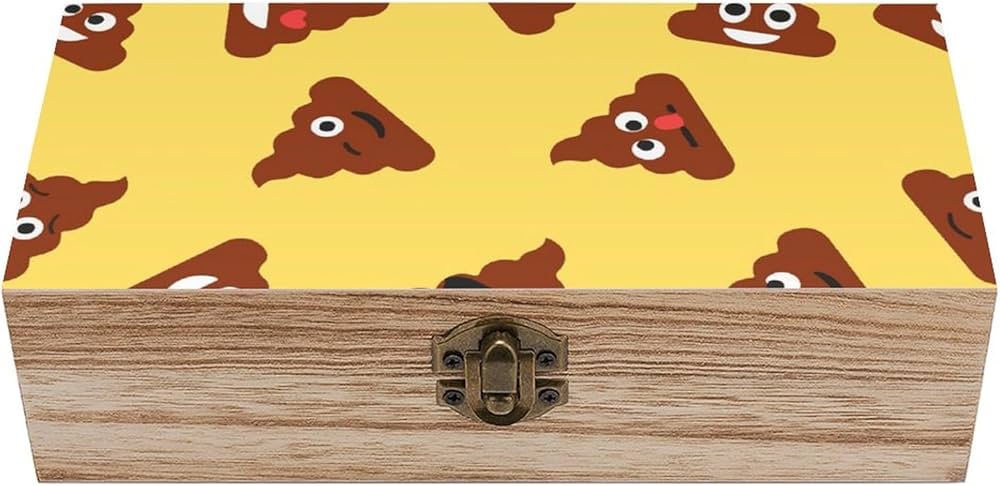 Amazon｜木製ボックス うんこ 面白い 収納ケース アクセサリー収納