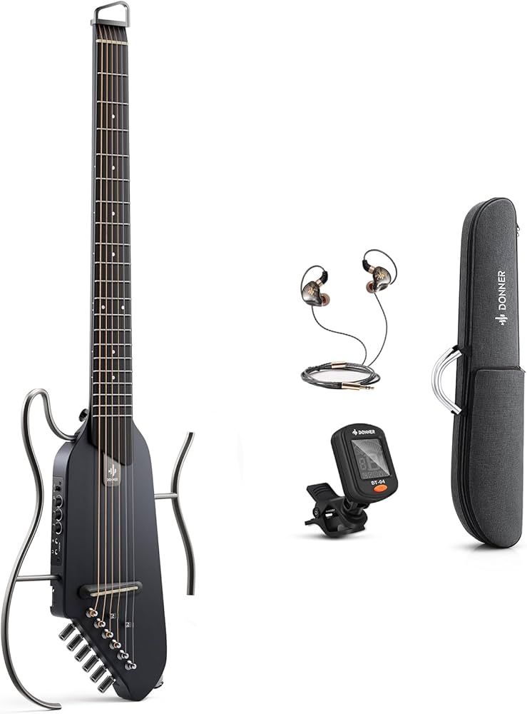 Amazon.com: Donner HUSH I Guitar For Travel - Portable Ultra-Light