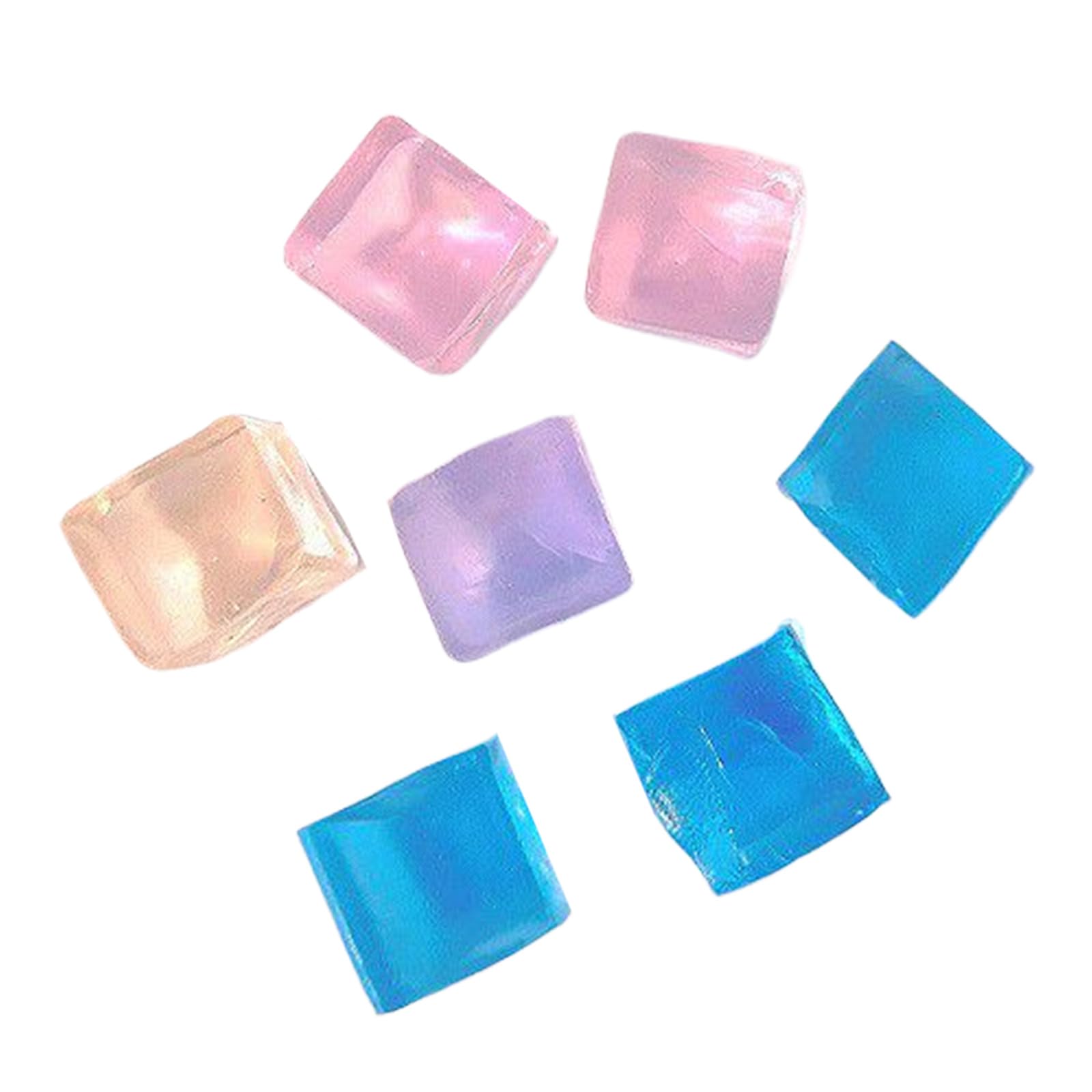 Amazon | 20 個スクイーズおもちゃアイスキューブ透明豆腐形状子供の