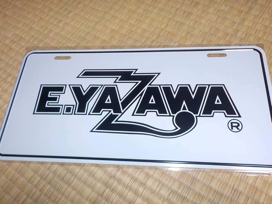 Amazon.co.jp: 矢沢永吉 定番【ナンバープレート(ロゴ)ホワイト