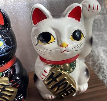 Amazon.co.jp: 超貴重昭和レトロアンティーク[木製台座付白黒ペア