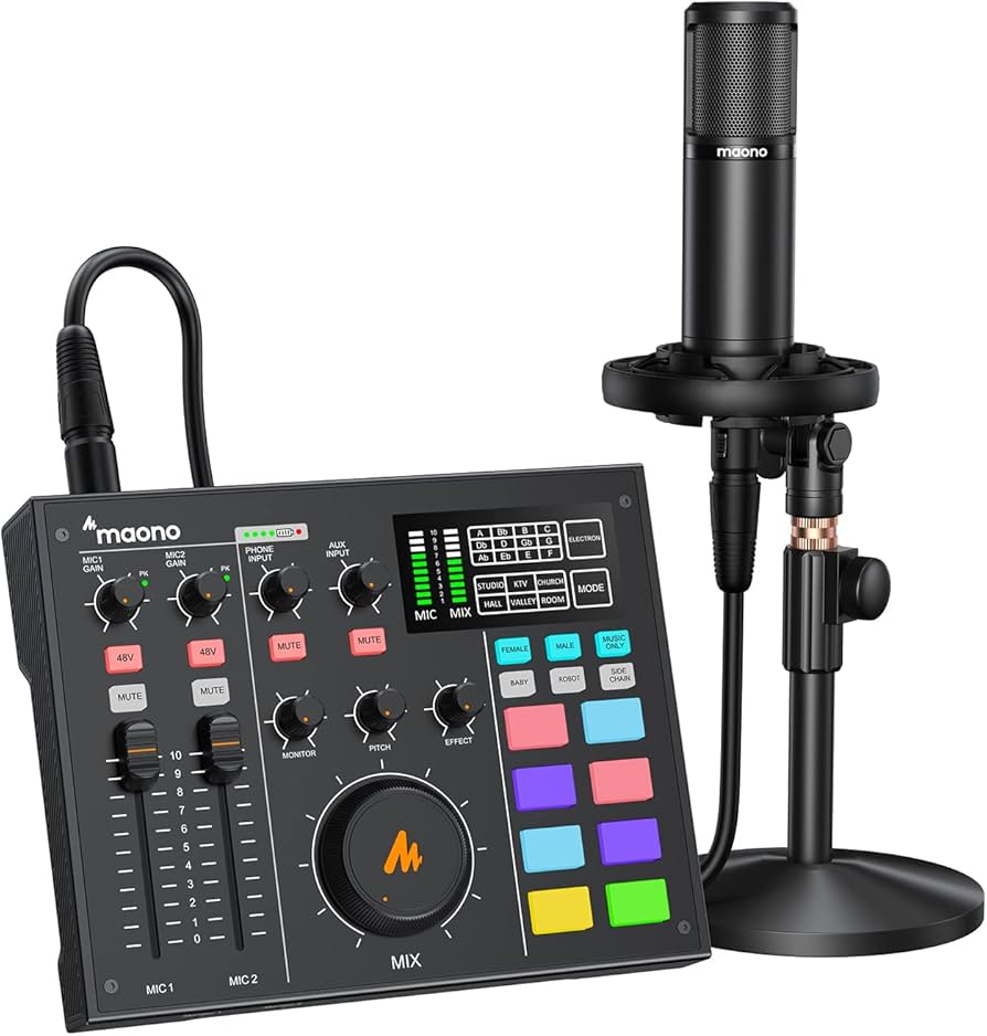 Amazon.co.jp: Maonocaster オーディオミキサー オーディオ