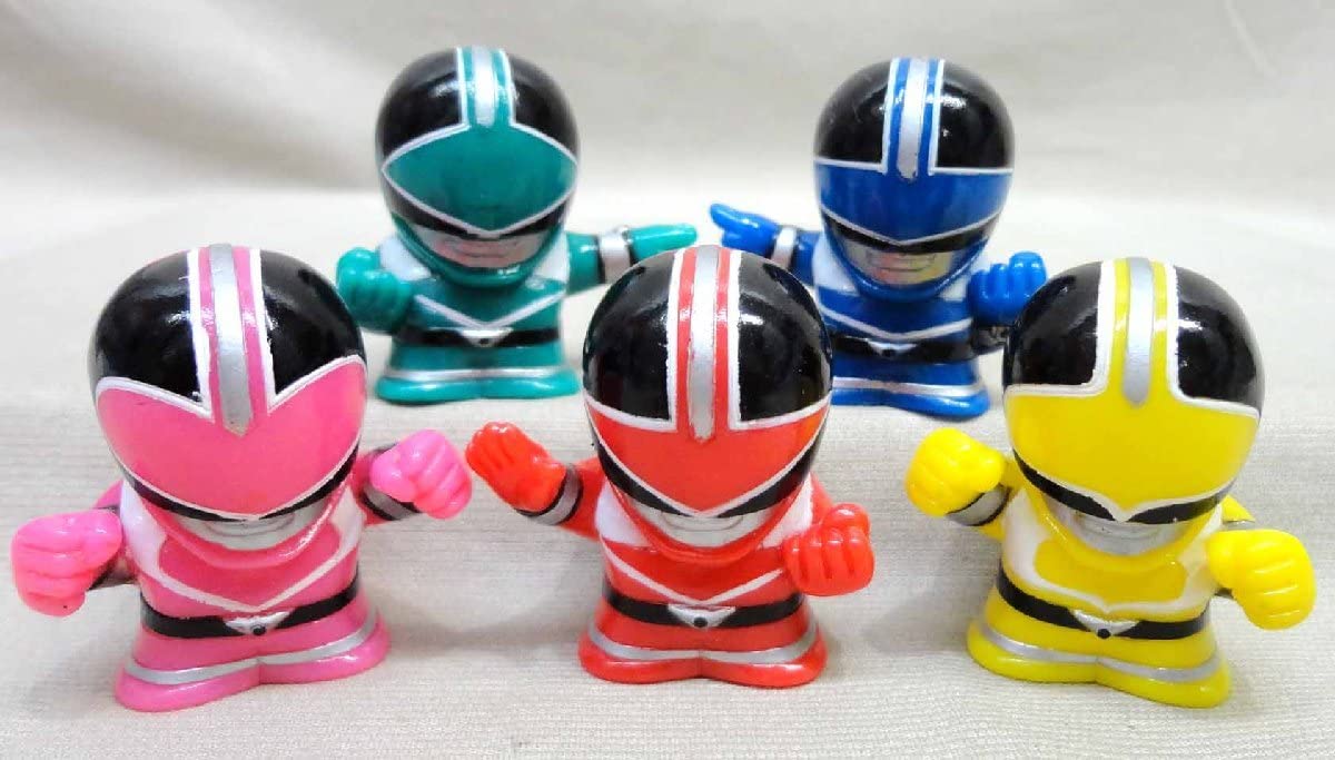 Amazon | 指人形 ソフビ 未来戦隊タイムレンジャー 5体セット 戦隊