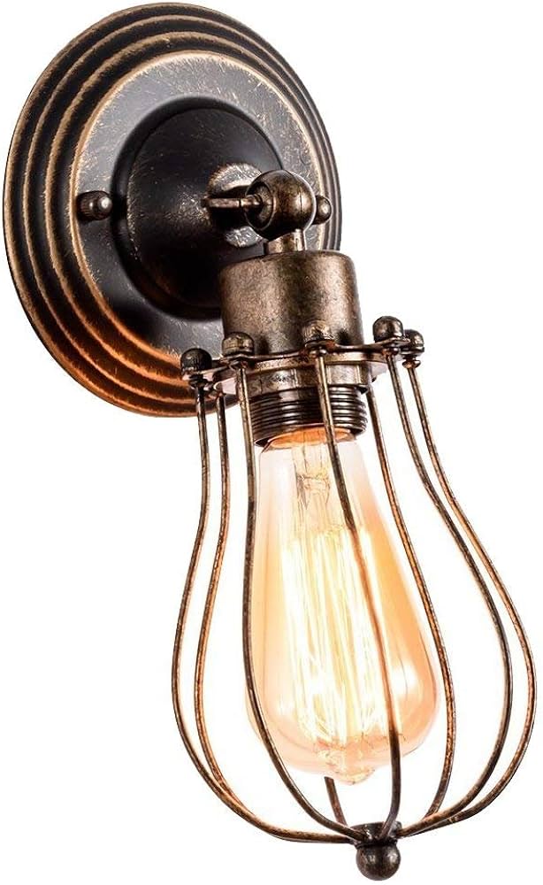 Amazon.co.jp : ブラケットライト レトロ ウォールランプ 工業北欧風