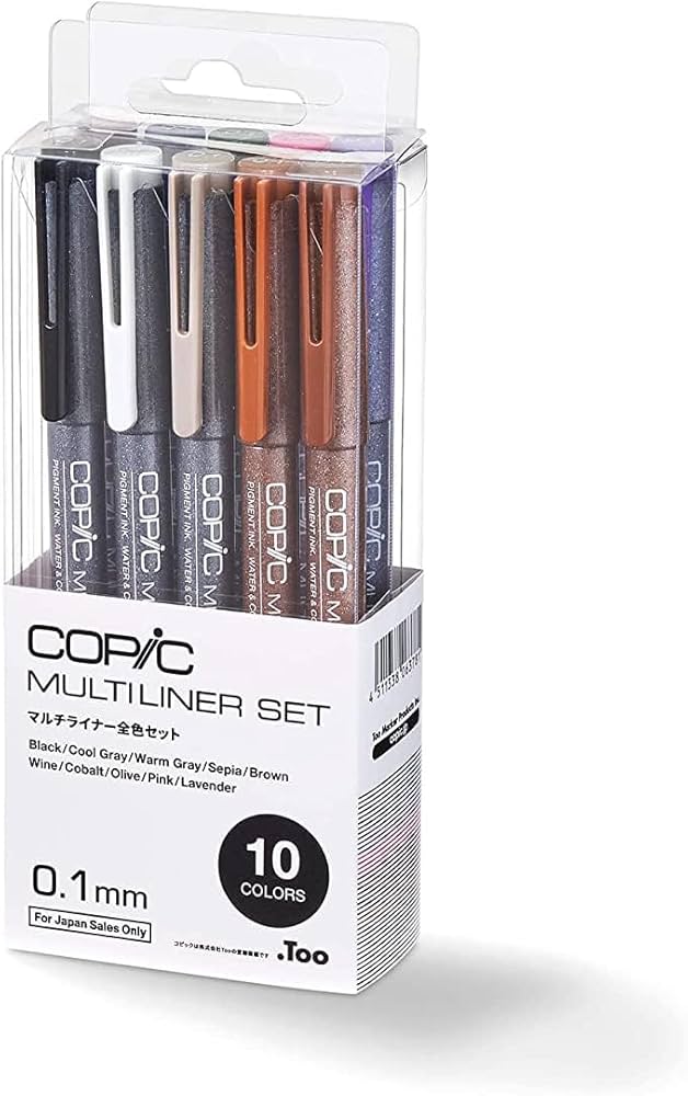 Amazon.co.jp: コピック(COPIC) Too マルチライナー全色セット (0.1