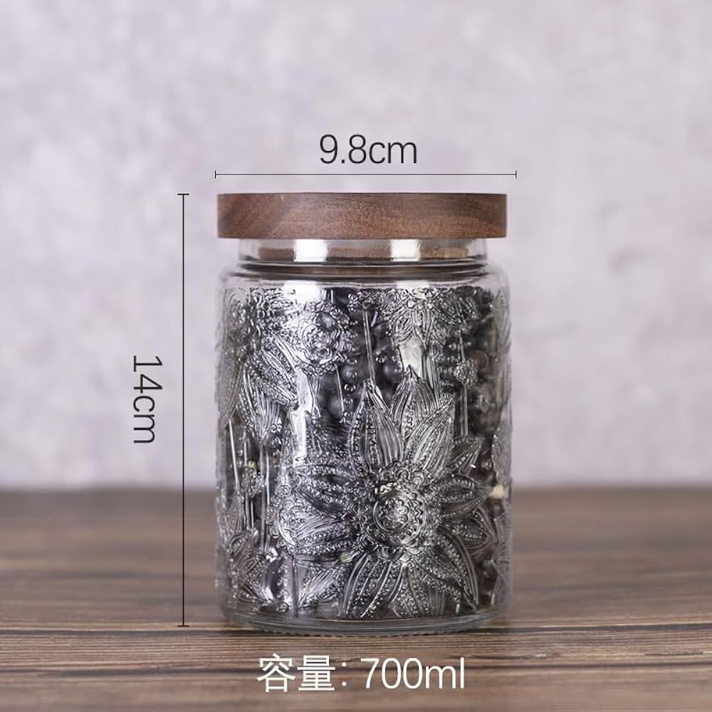 Amazon｜ガラス 瓶 蓋 レトロ ガラスジャー 保存 容器 かわいい