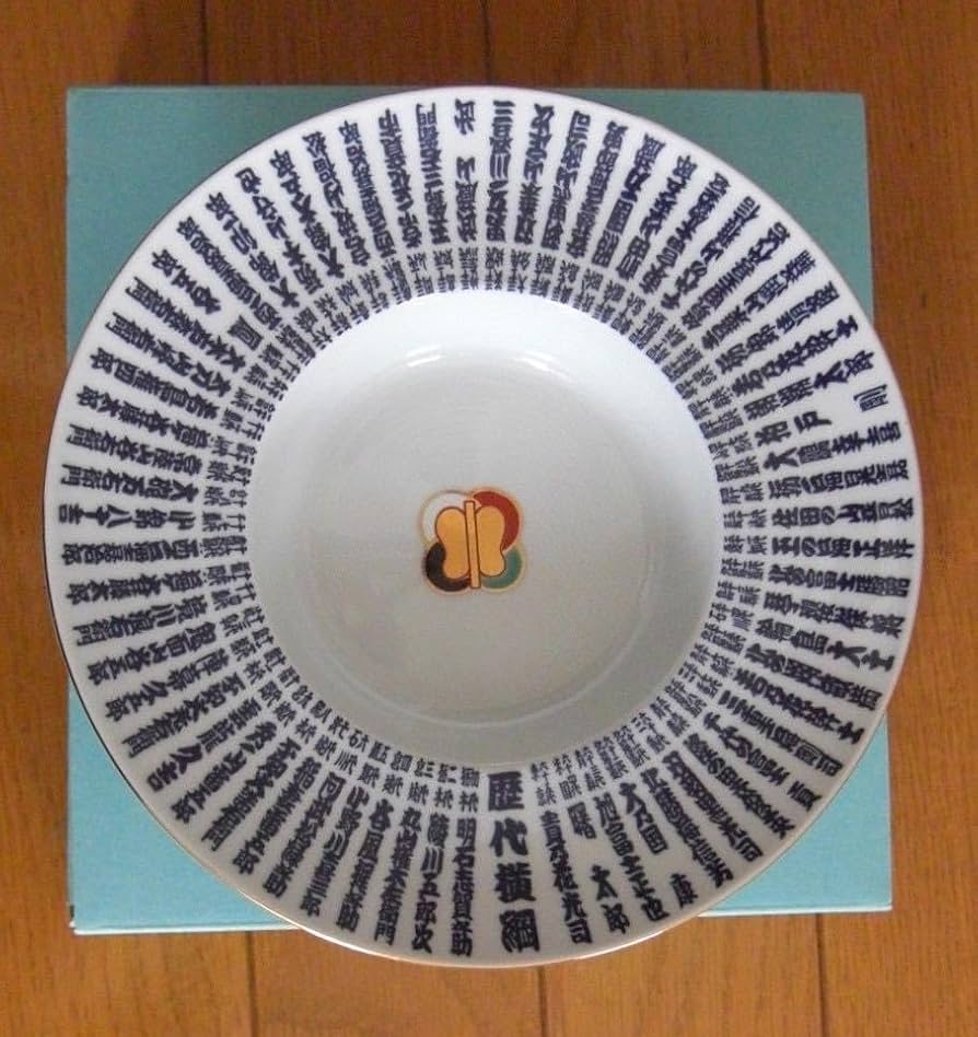 Amazon.co.jp: 大相撲 歴代横綱 皿 初代 明石志賀之助 65代 貴乃花光司