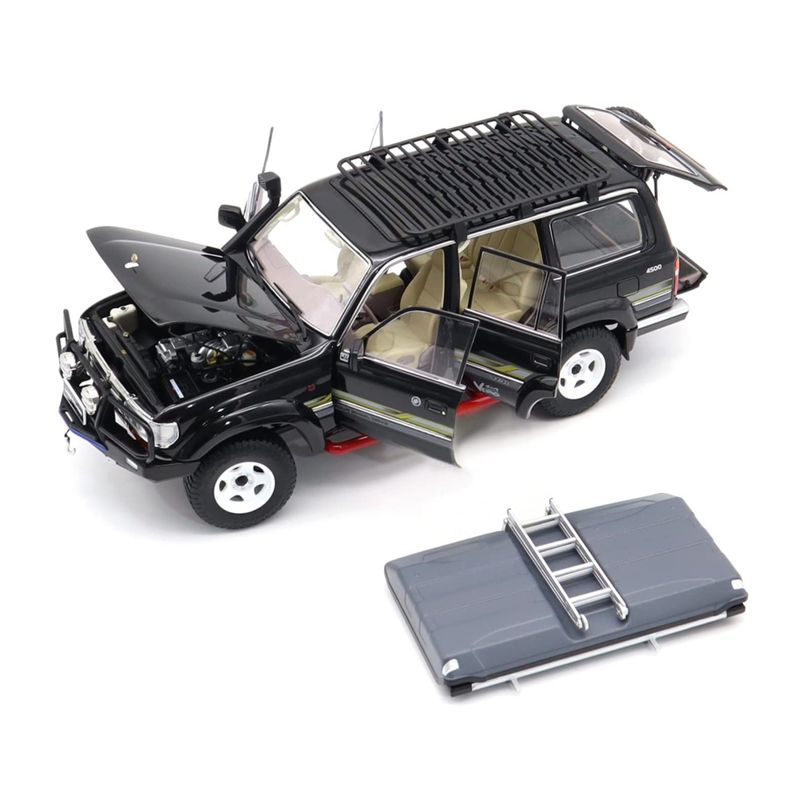 Amazon | 1:18 ランドクルーザー-80に最適 LC80 ダイキャストモデル 車