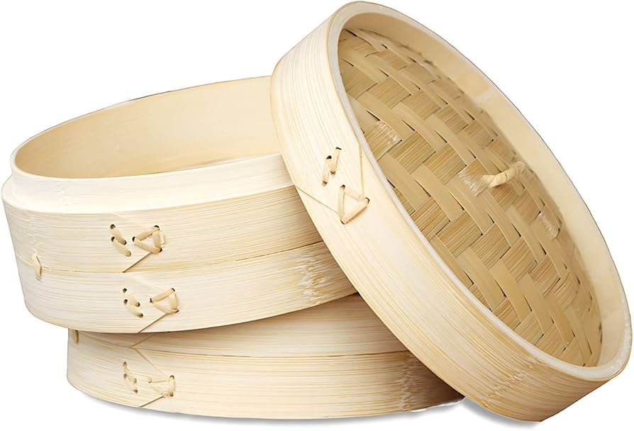 Amazon.co.jp: 中華せいろ 33cm 蒸し器 竹 木 蒸籠 セイロ 蒸篭 蒸し