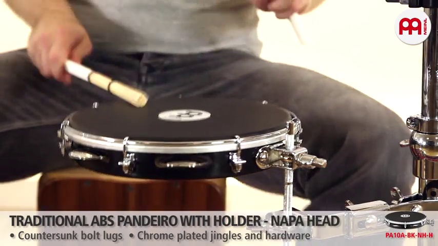 Watch Meinl Percussion PA10A-BK-NH-H 10-Inch ABS Pandeiro with