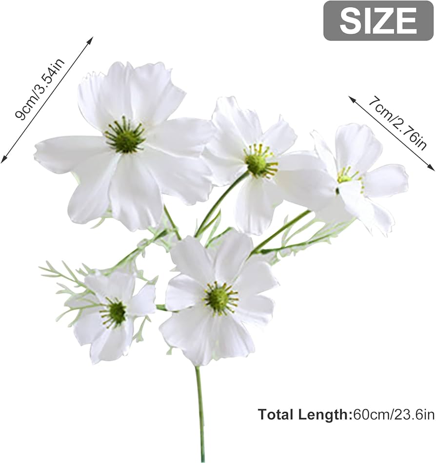 Amazon.com: KWQBHW 6 Pcs Artificial Wild Flower Cosmos Long Stem