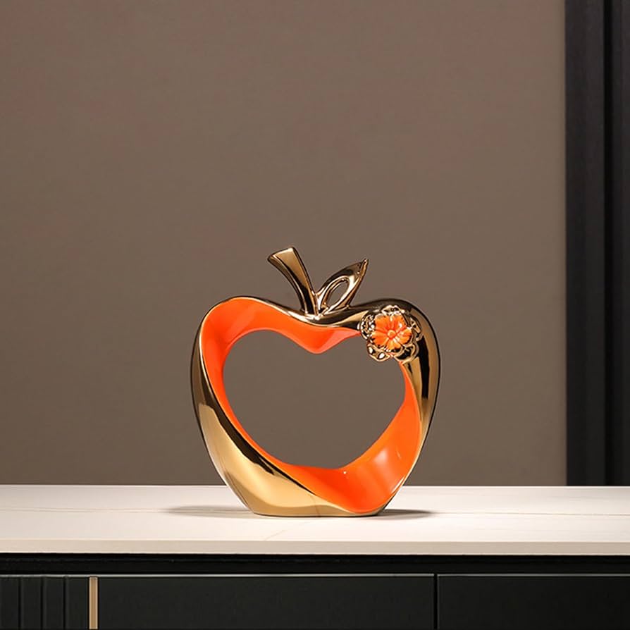 Amazon.co.jp: JAnjiaLxY モダン りんご クリスマス 彫像 アート 置物