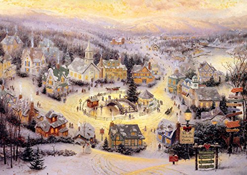 Amazon.co.jp: 西洋絵画 トーマス キンケード クリスマスの風景