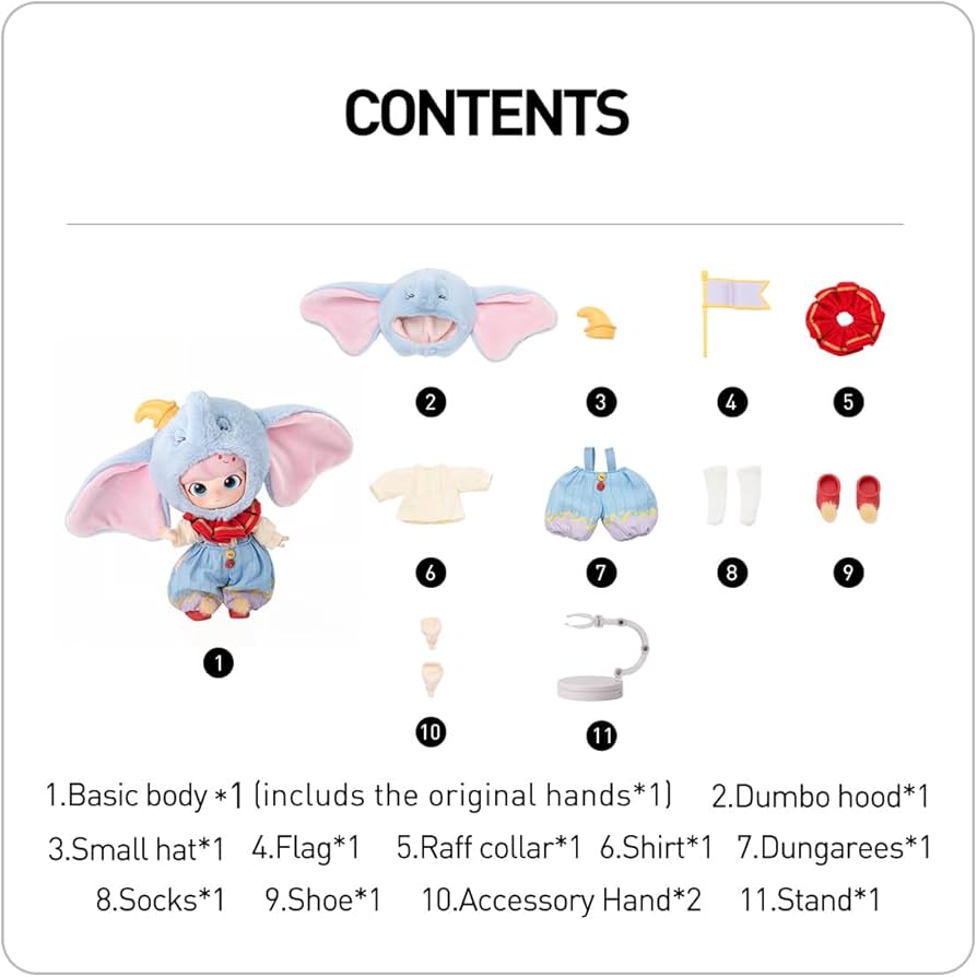 Amazon.co.jp: POP MART DIMOO x Dumbo Action Figure : Hobbies