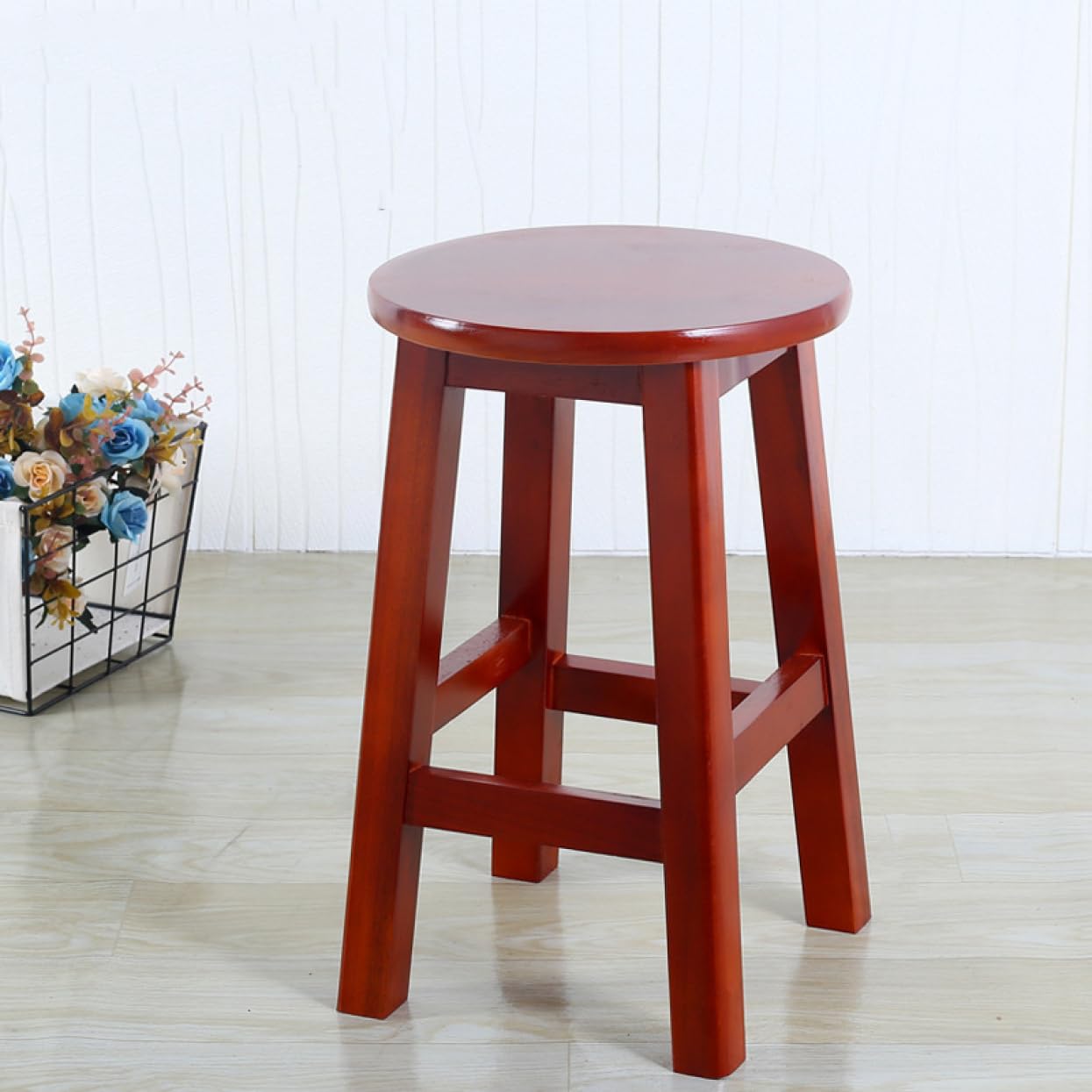 Amazon.co.jp: THLD スツール 木製スツール 丸椅子 丸いす 丸イス 木製