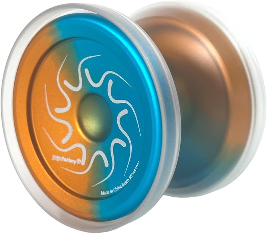 Amazon.com: Nine Dragons YoYo (Aqua Orange Fade with Clear CAPS