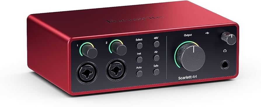 Amazon.com: Focusrite Scarlett 4i4 4th Gen USB Audio Interface