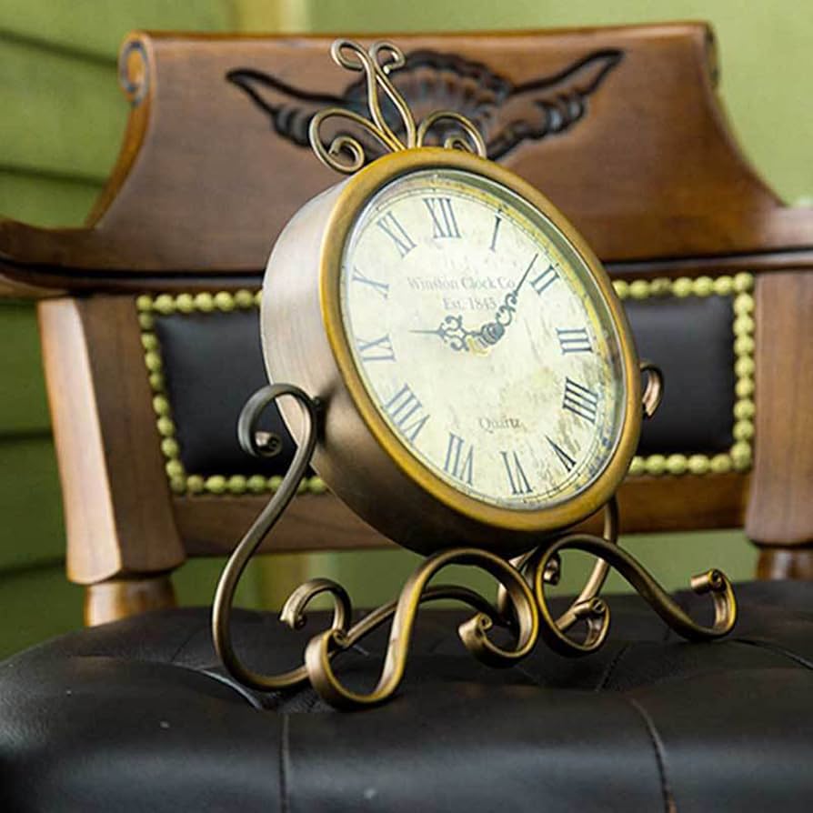 Amazon.co.jp: クロック 置き時計 アナログ レトロ アンティーク
