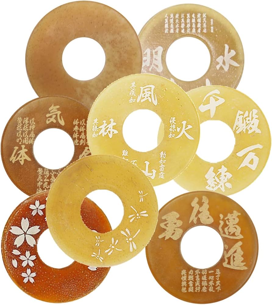 Amazon | 剣道防具コム 剣道用 鍔 ツバ 高級革鍔 厚み4～6mm 32mm 気剣