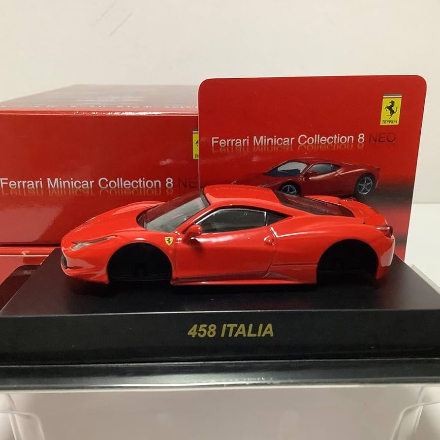 Amazon.co.jp: 1/64 京商 フェラーリ 458 ITALIA オレンジレッド
