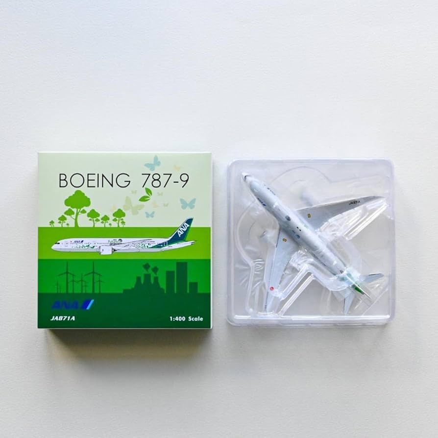 Amazon.co.jp: ANA B787-9 グリーンジェット Green Jet 1/400 飛行機