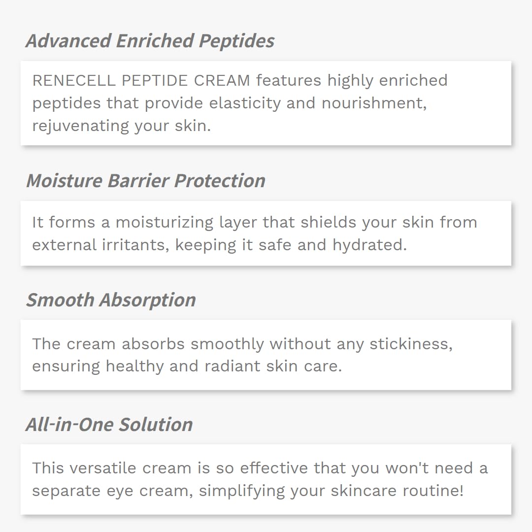 Amazon.co.jp: RENE CELL [Renecell] 吸収ペプチドクリーム : ビューティー