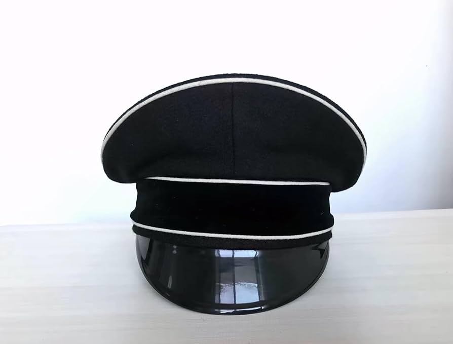 Amazon.co.jp: WW2 ドイツ軍 アルゲマイネ 将校用 制帽 軍帽 黒 ウール