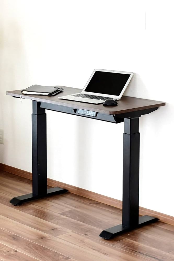 Amazon.co.jp: 山善(YAMAZEN) 昇降デスク 電動 一枚板 昇降式