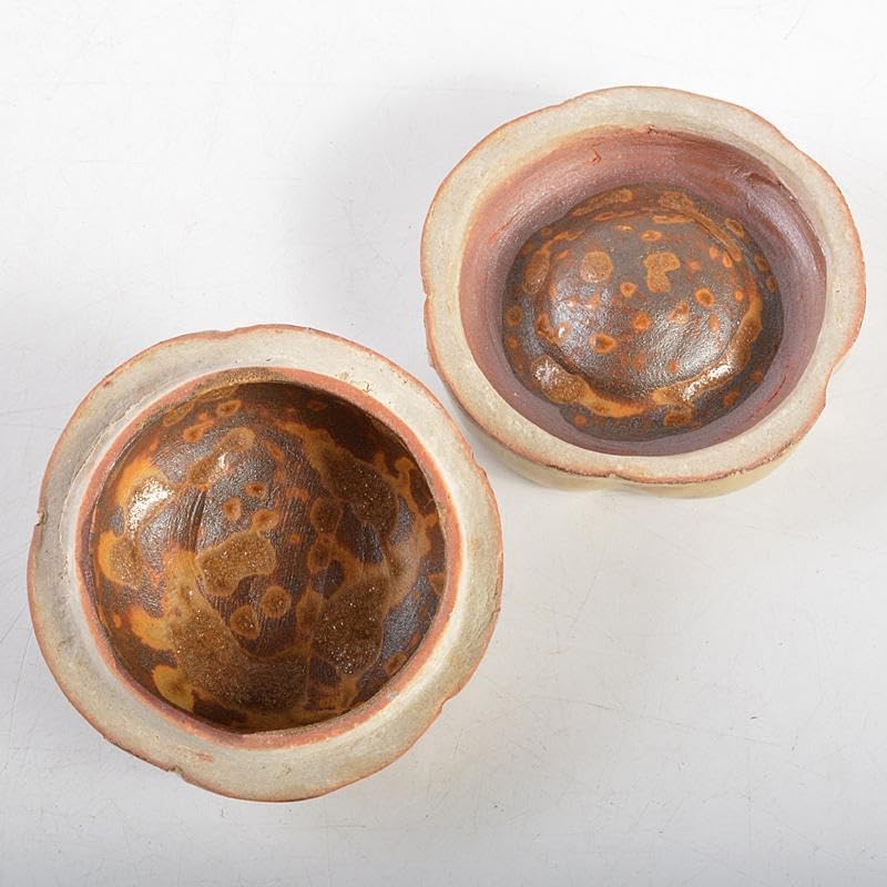 茶道具 高取焼 十四代亀井味楽造 梅香合 共箱 即中斎極め箱 M R5952