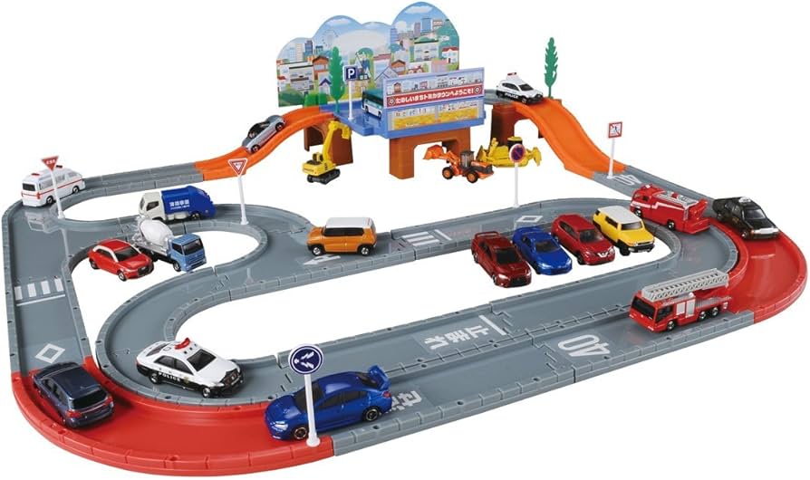 Amazon.co.jp: トミカ トミカシステム タウンどうろセット : おもちゃ