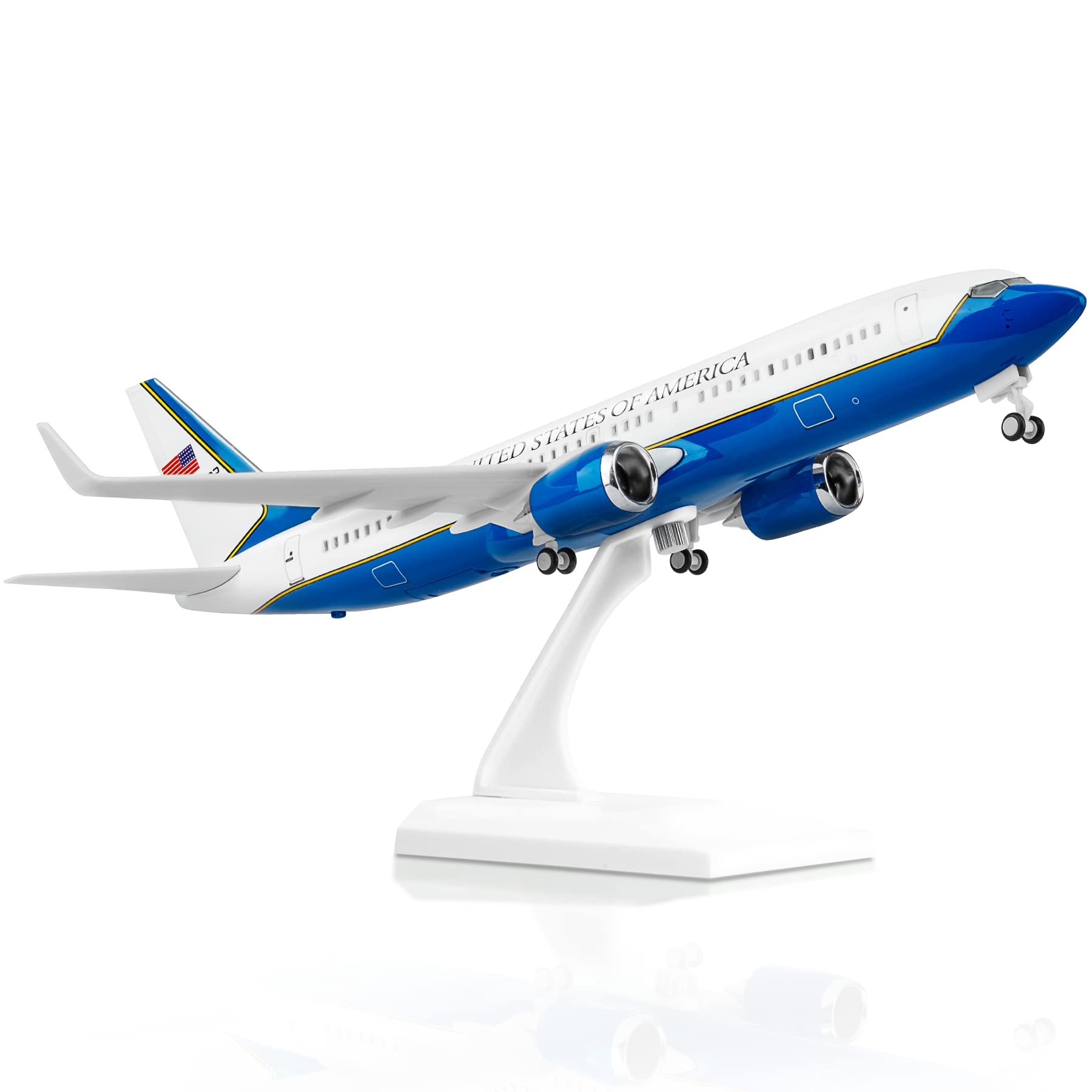 Amazon | Joylluoan 1:130 AirForceOne 737 模型飛行機 合金ダイ