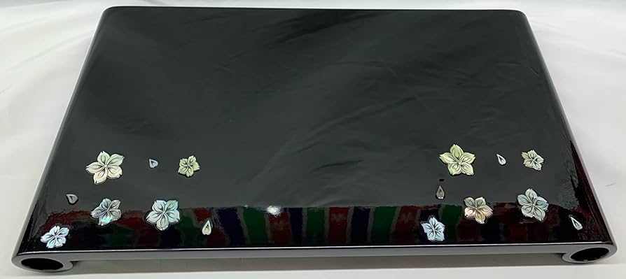 Amazon | 雛人形 飾台のみ 俵台黒螺鈿桜 50x28x45 ひな人形 雛祭り