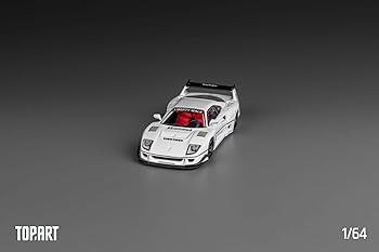 Amazon | 1/64 TOP ART フェラーリ LBWK F40 白 | ミニカー・ダイ