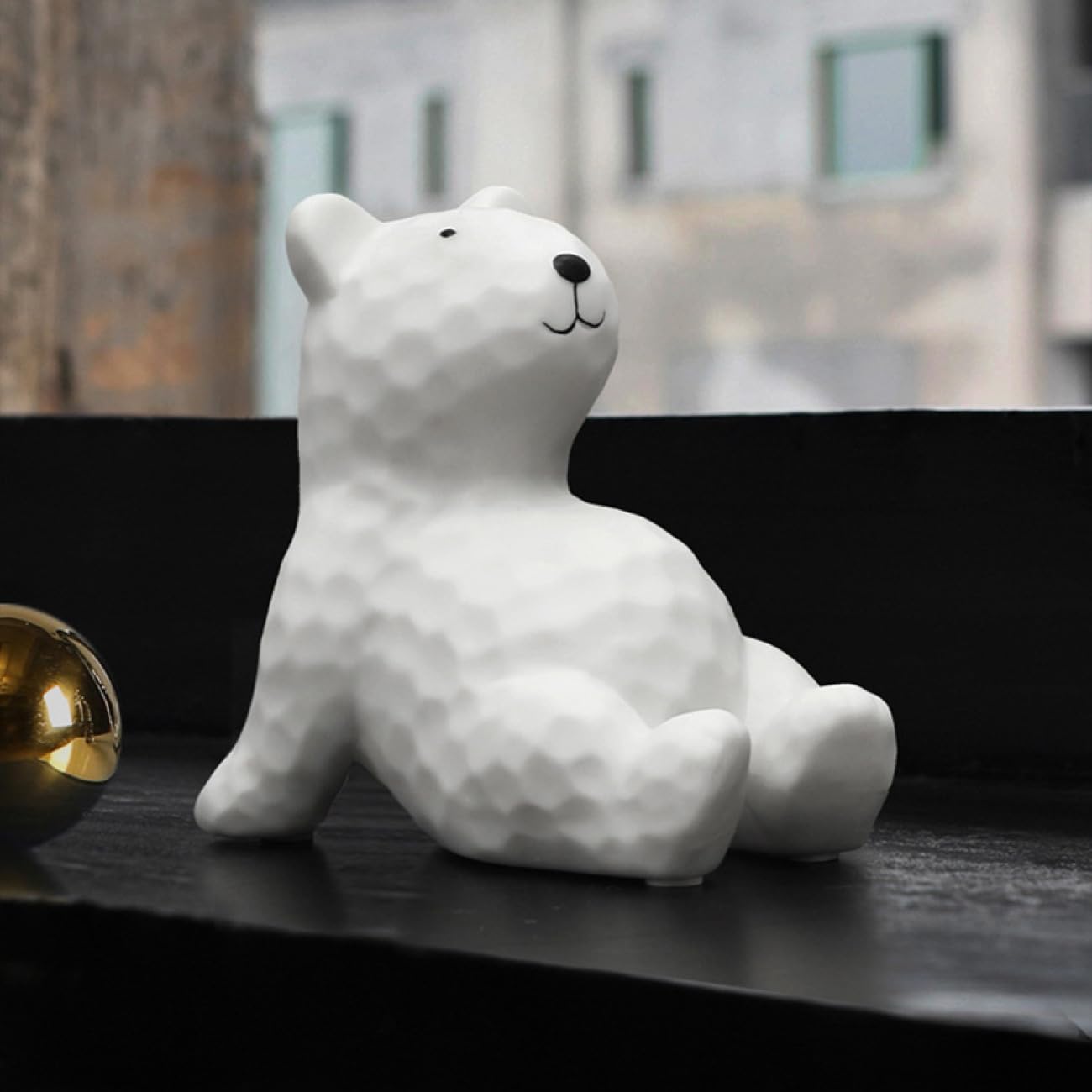 Amazon.co.jp: [dhiuebc] アニマルオブジェ セラミック 馬 熊 F 置物