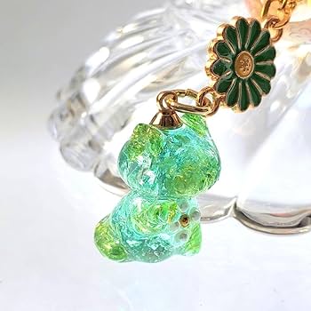 Amazon.co.jp: K-61 琉球ガラスのじゃれ猫キーホルダー 風鈴 和柄