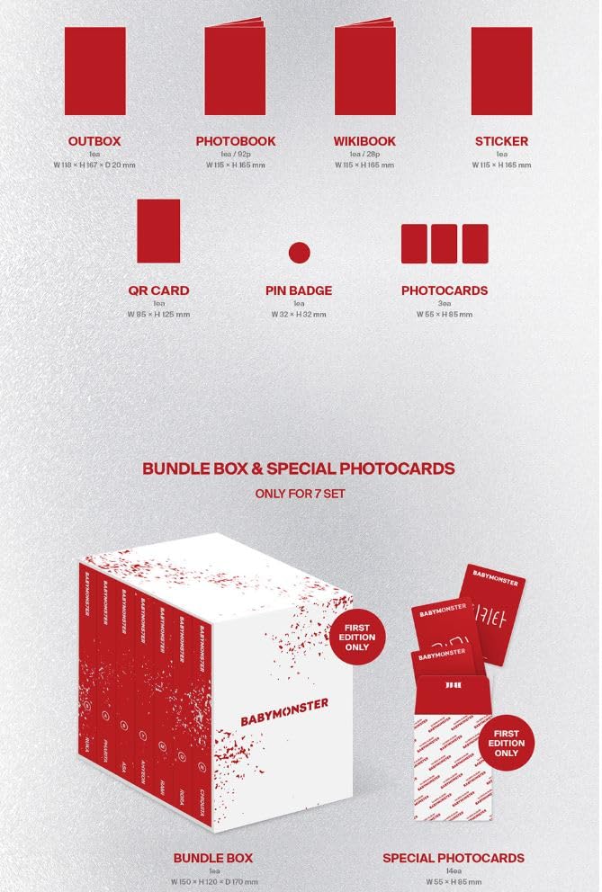 Amazon.com: BABYMONSTER BABYMONS7ER 1st Mini Album YG TAG Album