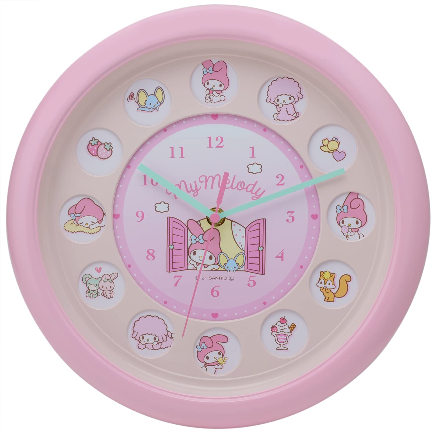 Amazon.co.jp: ティーズファクトリー(T'S Factory) 掛け時計 ピンク