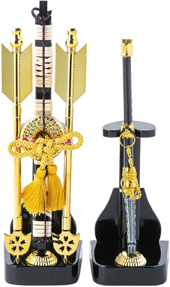 Amazon | 五月人形用 弓太刀飾り 7号 コンパクト 小道具 (高さ弓21.5cm