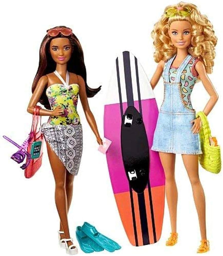 Amazon.com: Barbie Pink Passport 2 Pack Camping Adventure Dolls