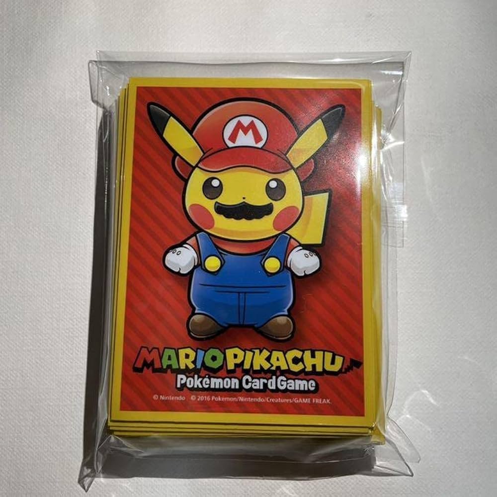 Amazon.co.jp: マリオピカチュウ スリーブ64枚 : ホビー