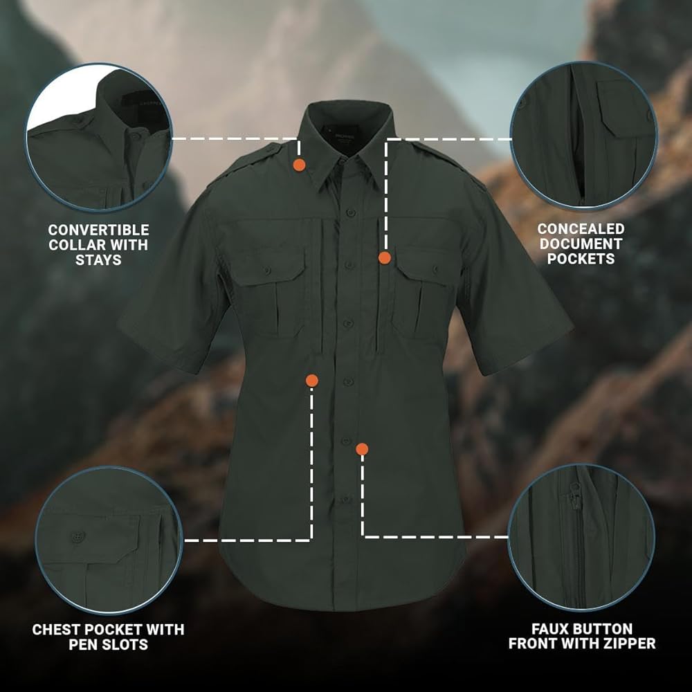 Amazon.com: Propper Men's Tactical Short Sleeve Ripstop Shirt