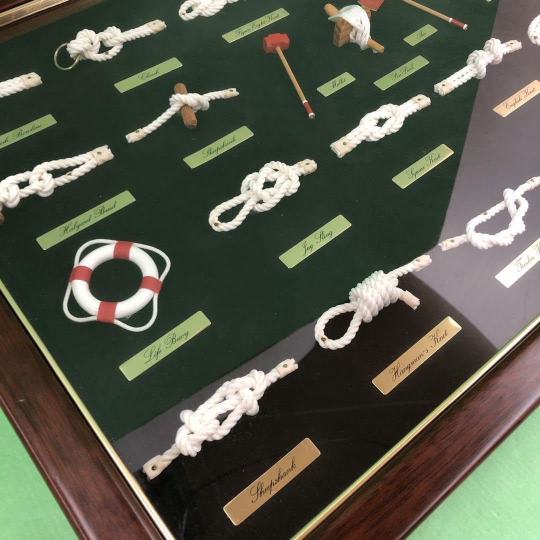 Amazon.co.jp: M1972 ロープノット額 ロープノットボード マリン 壁